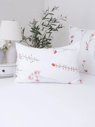Mušelínová obliečka na vankúš 40 × 60 cm – Vlčie maky biele