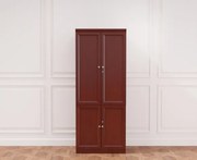 Kancelárska dvojdverová skriňa Elegance 80 cm koňakovej farby