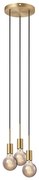 Nordlux - Závesný luster PACO na lanku 3xE27/25W/230V mosadz
