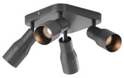 Štvorbodové stropné bodové svietidlo GU10 50 mm štvorcové - Stanley
