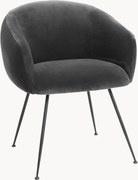 Zamatová jedálenská stolička Elbury