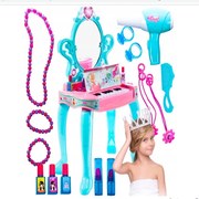 MalPlay 107256 3v1 toaletný stolík s klavírom a zrkadlom