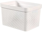 Curver Úložný box INFINITY 17l recyklovaný plast biely