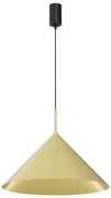 Závesné svietidlo Capital, 1x zlaté kovové tienidlo, (fi 46cm), b