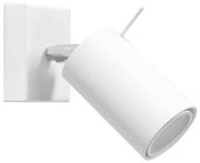 Sollux SL.0087 - Nástenné bodové svietidlo RING 1xGU10/10W/230V biela
