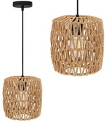 Toolight Toolight, závesné svietidlo 1xE27 APP1252-1CP, hnedá-čierna, OSW-40121