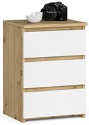 Nočný stolík CL3/40 dub artisan / biely