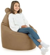 Detské kreslo Sako TEDDY – mäkké plyšové kreslo pre najmenších Farba: Béžový