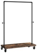 Mobilný stojanový vešiak LINEA hnedá/čierna