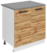 Kuchynská skrinka Belini Premium Full Version spodná 80 cm dub wotan s pracovnou doskou