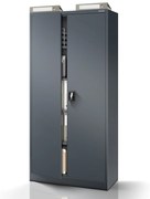 Kovová spisová skriňa JAN 900 x 1850 x 400 mm, antracitová