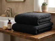 Osuška NORIELLE 70x140 cm čierna, 100% bavlna