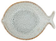 Modrý/béžový servírovací tanier z kameniny Fleur – Bloomingville