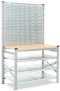 Dielenský stôl TRANSFORM, s panelom na náradie, 1972x1200x600 mm
