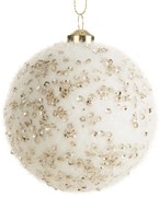 VIANOČNÁ BANKA NA STROMČEK SADA 6 KS (FI) 8 CM KRÉMOVÁ