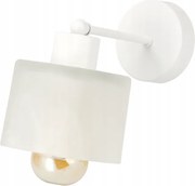 BERGE LED nástenné svietidlo 1xE27 WHITE CIRCLE