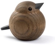 novoform Drevený vtáčik Baby Sparrow Smoke Stained Oak