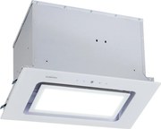 Klarstein Hektor Brilliant Edition, digestor, 52 cm, vstavaný, 506 m³/h, dotykové ovládanie, sklo, biely