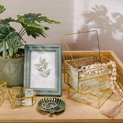 Šperkovnica GRAZIA zlatá 23x15x5 cm