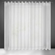 ZÁCLONA NA KRÚŽKOCH CARLA 300 CM X 250 CM BIELA