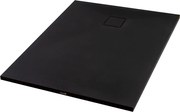 Cagliari Black 80x100x2,6 cm Štvorcová, SMC sprchová vanička, so sifonom