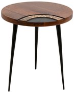 Medina Round príručný stolík hnedý Ø40 cm