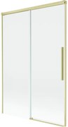 Mexen Rox, 2-krídlová posuvná vaňová zástena 120 x 150 cm, 8mm číre sklo, zlatý matný profil, 8C9-120-001-55-00