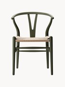 Drevená stolička's tkaným sedadlom CH24 Wishbone Chair
