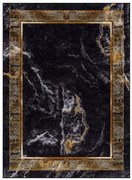 Kusový koberec Miro 51278.809 Marble black/gold, 120x170, čierna, chodba / predsieň, Dywany Łuszczów