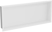 Mexen X-Wall-R, polička na zapustenie na obklad s golierom 75 x 30 cm, biela, 1920753010