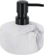 Dávkovač mydla Vena Marble, biela/s čiernymi prvkami, 175 ml