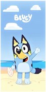 Bavlnená osuška Bluey na pláži - 100% bavlna s gramážou 320 g/m² - 70 x 140 cm