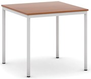 Jedálenský stôl, 80x80 cm, sivá podnož, čerešňa