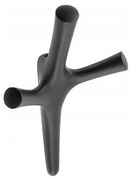 Vešiak na nábytok WALENCIA čierny mat