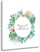 Obraz na stenu s textom Tropical collection | rôzne rozmery