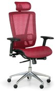 Kancelárska stolička LESTER M, červená