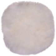 Biela ovčia kožušina House Nordic Circle, ⌀ 35 cm