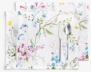 Goldea prestieranie na stôl 100% bavlnené plátno - maľované lúčne kvety - sada 2ks 30 x 40 cm