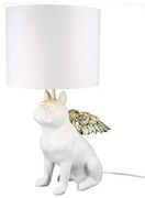 Dekor svietidlo white & gold BULLDOG