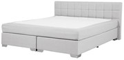Manželská posteľ Boxspring 180 cm ADIR (s matracmi) (svetlosivá). Vlastná spoľahlivá doprava až k Vám domov. 1007076