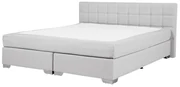 Manželská posteľ Boxspring 180 cm ADIR (s matracmi) (svetlosivá). Vlastná spoľahlivá doprava až k Vám domov. 1007076