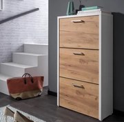 Botník Fulda, biely/medový dub, výška 115 cm%