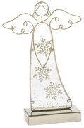 Vianočná dekorácia Sklenený anjel, 30 cm