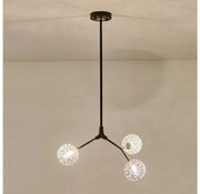 Luster na tyči 3xG9/15W/230V šedá