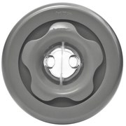 Vstupná tryska Duo 2x8mm ABS - sivá (RAL 7037)