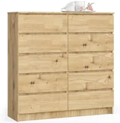Komoda Kraft 10SZ (dub craft). Akcia -18%. Vlastná spoľahlivá doprava až k Vám domov. 1117184
