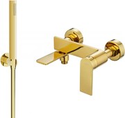 Mexen Zero R70 vaňová batéria so sprchovacím setom, zlatá - 7113R70-50