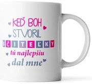 Sablio Hrnček Keď Boh stvoril učiteľky - 200 ml - espresso