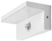Rabalux 77116 vonkajšie nástenné LED svietidlo Zaragoza, so senzorom, 9W, IP54, biela