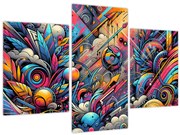 Obraz - Pestrofarebné graffiti (90x60 cm)